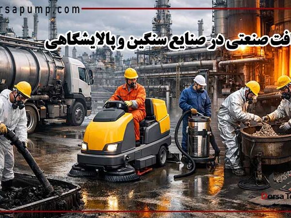شرکت پمپ و کمپرسور درسا تهران 13 نظافت صنعتی در صنایع سنگین و پالایشگاهی