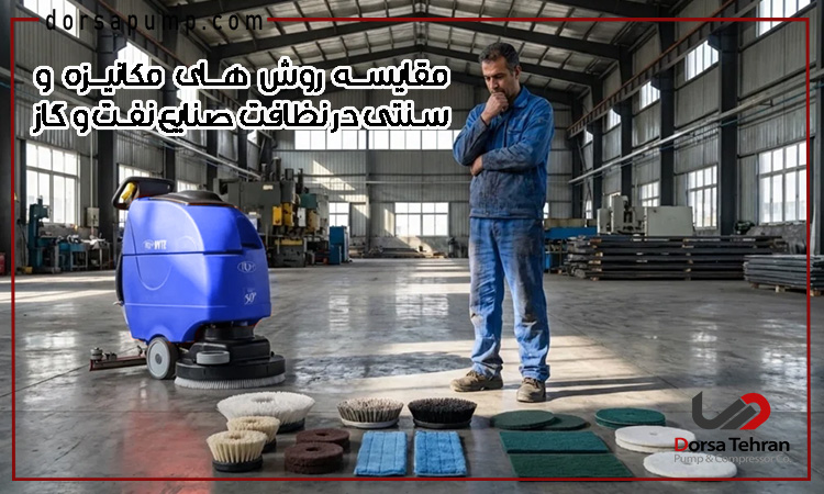 مقایسه روش های مکانیزه و سنتی در نظافت صنایع نفت و گاز