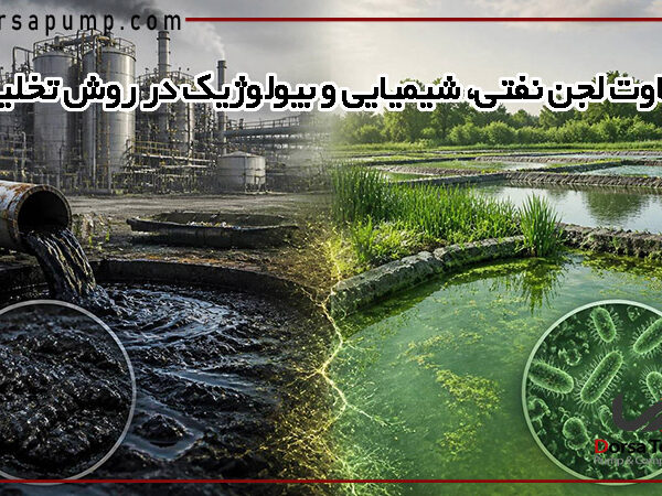 تفاوت لجن نفتی، شیمیایی و بیولوژیک در روش تخلیه