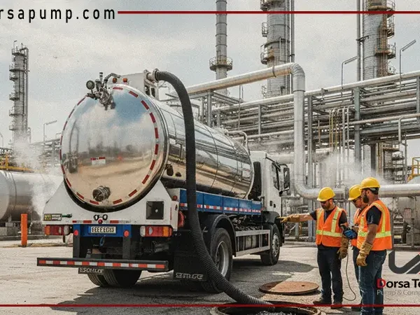 دستگاه وکیوم لاری راهکار تخصصی تخلیه لجن