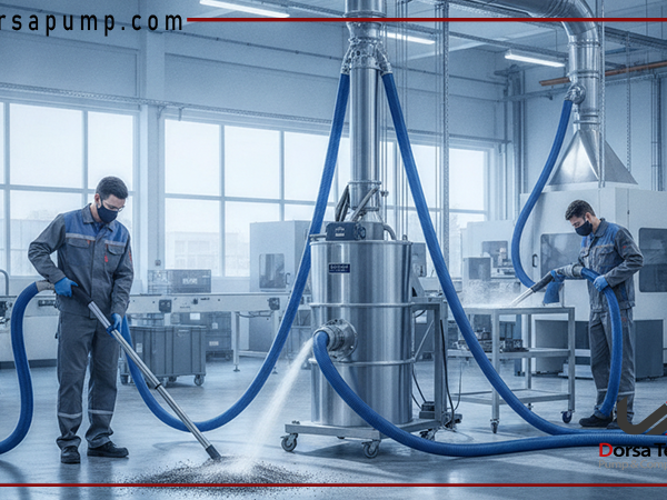 سیستم مکش صنعتی و جارو برقی صنعتی راهنمای جامع برای صنایع