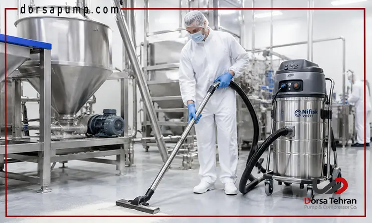 کاربرد جاروبرقی صنعتی در صنایع غذایی
